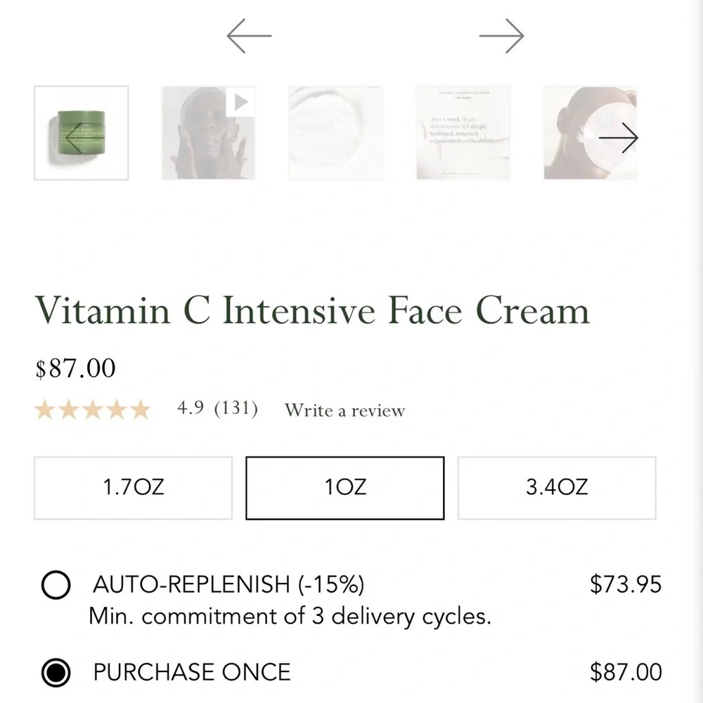 Kat Burki 15% Stabilized Vitamin C Intensive Face Cream